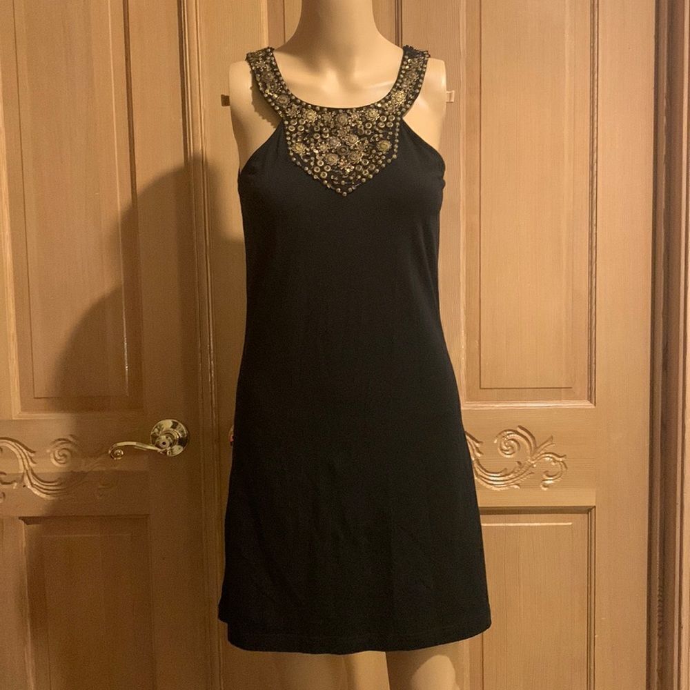 Jenny Han black beaded evening dress Sz XS - Picture 2 of 6